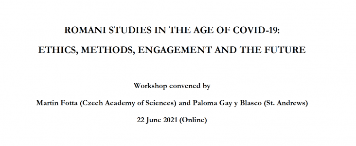 Workshop: Romani Studies in the Age of Covid-19 – Ethics, Methods, Engagement and the Future