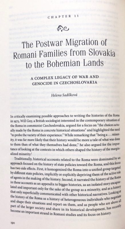 Postwar migration of Romani Families from Slovakia to Bohemian Lands: A Complex Legacy of War and Genocide